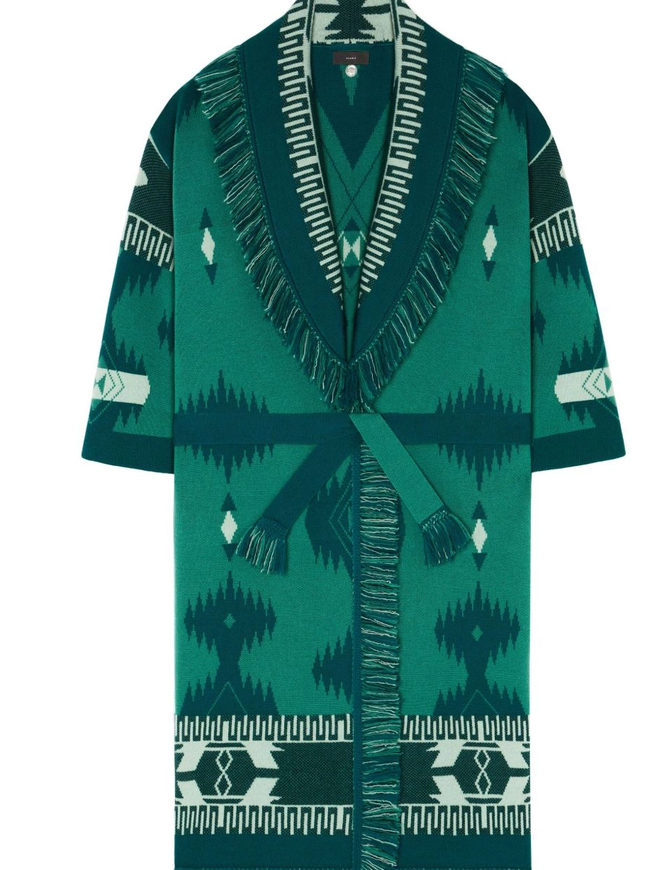 Cheap cardigan patterned-jacquard Alanui Women virgin-wool 0713